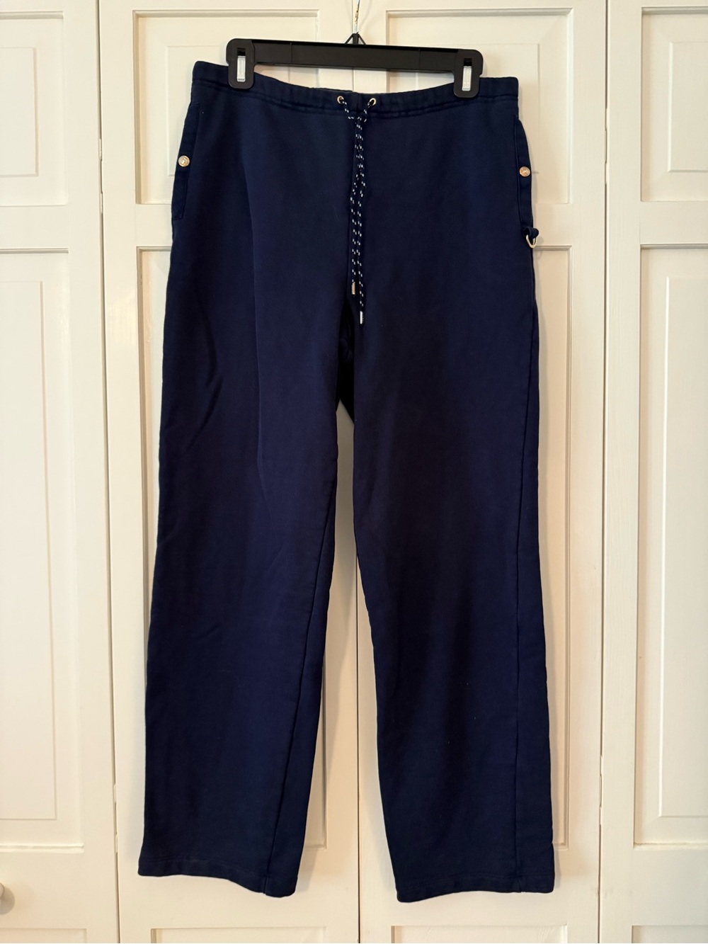 Lauren Jeans Co. Ralph Lauren Navy Straight-Leg Drawstring Sweatpants
